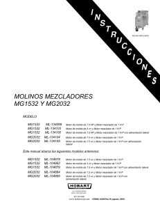 MOLINOS MEZCLADORES MG1532 Y MG2032