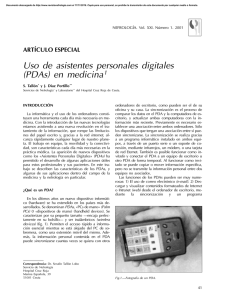 Uso de asistentes personales digitales (PDAs) en medicina1