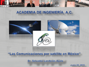 Presentación: "Avances Tecnológicos en Satélites de