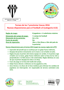 Torneo de las 7 provincias Vascas 2016 Nuevas disposiciones para