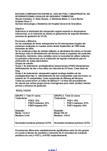 Misoprostol vs PG - e-Archivos de Ginecología y Obstetricia