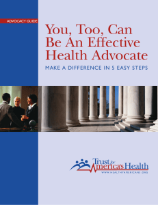 You, Too, Can Be An Effective Health Advocate