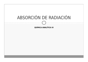 absorción de radiación - Sistema educativo virtual UNLP