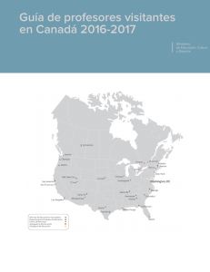 Guía de profesores visitantes en Canadá 2016-2017