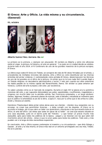 El Greco: Arte y Oficio. La vida misma y su