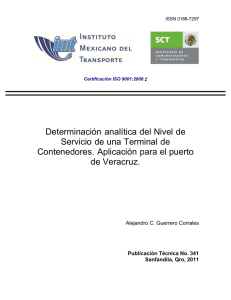 Determinación analítica del Nivel de Servicio de una Terminal de