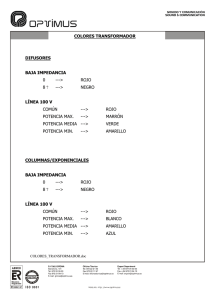 colores transformador difusores baja impedancia 0