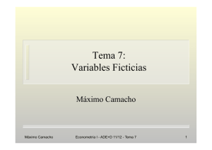 Tema 7: Variables Ficticias