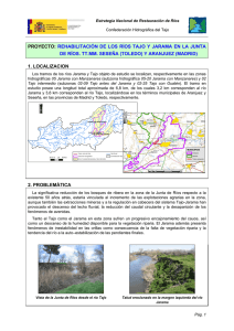 rehabilitación de los ríos tajo y jarama en la junta de ríos. tt.mm