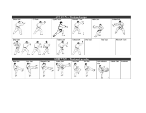 ATE WAZA – Técnicas de golpes GERI WAZA – Técnicas de patadas