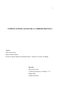 COMPLICACIONES AGUDAS DE LA CIRROSIS HEPÁTICA