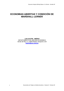 economias abiertas y condición de marshall-lerner