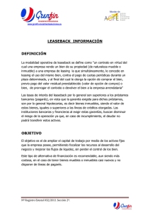 leaseback información definición objetivo