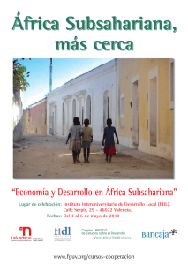 Economía y Desarrollo en África Subsahariana
