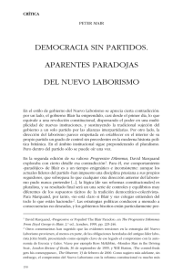 democracia sin partidos. aparentes paradojas del