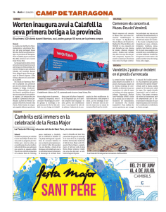 Worten inaugura avui a Calafell la seva primera botiga a la província