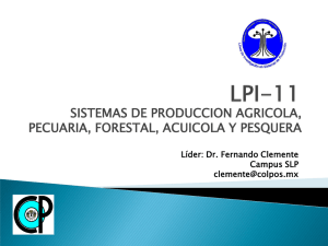 sistemas de produccion agricola, pecuaria, forestal, acuicola y