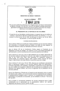 decreto 388 del 07 de marzo de 2016