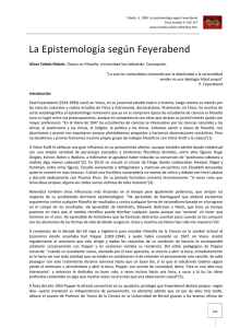 La Epistemología según Feyerabend