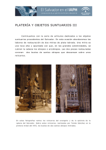 PLATERÍA Y OBJETOS SUNTUARIOS III