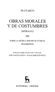 OBRAS MORALES Y DE COSTUMBRES
