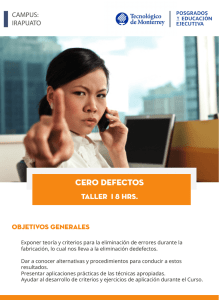 cero defectos - Tecnológico de Monterrey