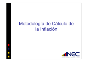Metodología de Cálculo de la Inflación