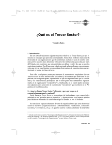 ¿Qué es el Tercer Sector?1