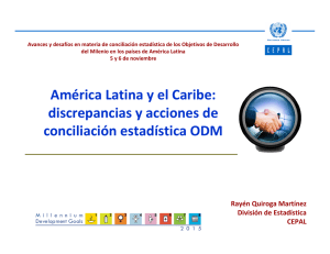 Conciliación Estadística - Comisión Económica para América Latina