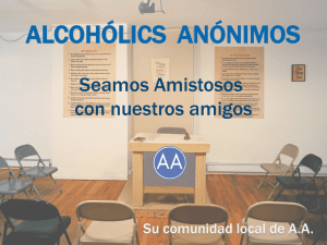 SF-175 - Alcohólicos Anónimos - Seamos Amistosos con nuestros