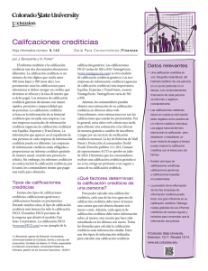 Califcaciones crediticias - Colorado State University Extension