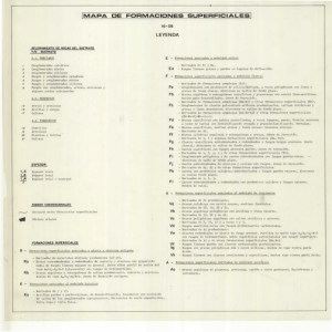 MAPA DE FORMACIONES SUPERFICIALES