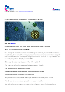 Portadores crónicos de hepatitis B: ¿Un problema