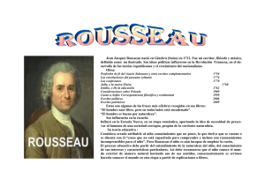 Jean Jacques Rousseau nació en Ginebra (Suíza