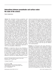 Interactions between groundwater and surface water: the state of the