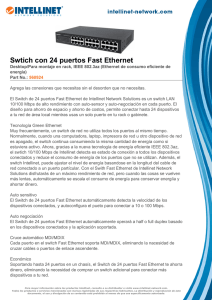 Swtich con 24 puertos Fast Ethernet