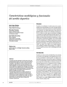 Características morfológicas y funcionales del aeróbic
