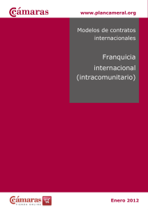 Franquicia internacional (intracomunitario)