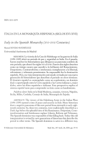 Italia en la monarquía hispánica (siglos XVI-XVII)