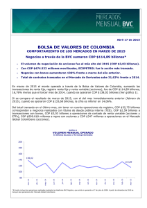 BOLSA DE VALORES DE COLOMBIA