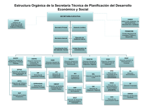 Estructura Orgánica de la Secretaría Técnica de Planificación