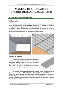 Manual de Montaje - THU Perfil – Perfiles y techos metálicos