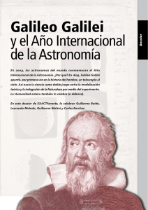 galileo galilei y el Año Internacional de la Astronomía