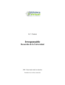 Irresponsable - Biblioteca Virtual Universal