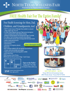 FREE Health Fair For The Entire Family!