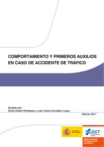 Comportamiento y primeros auxilios en caso de accidente de tráfico