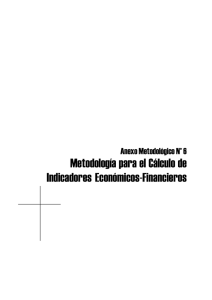 Metodología para el Cálculo de Indicadores Económicos