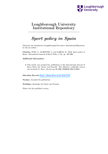 Sport policy in Spain