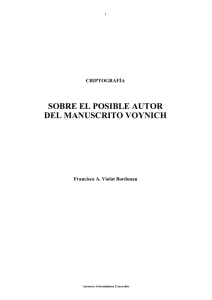 sobre el posible autor del manuscrito voynich