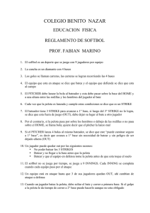 Reglamento de Softbol - Colegio Benito Nazar